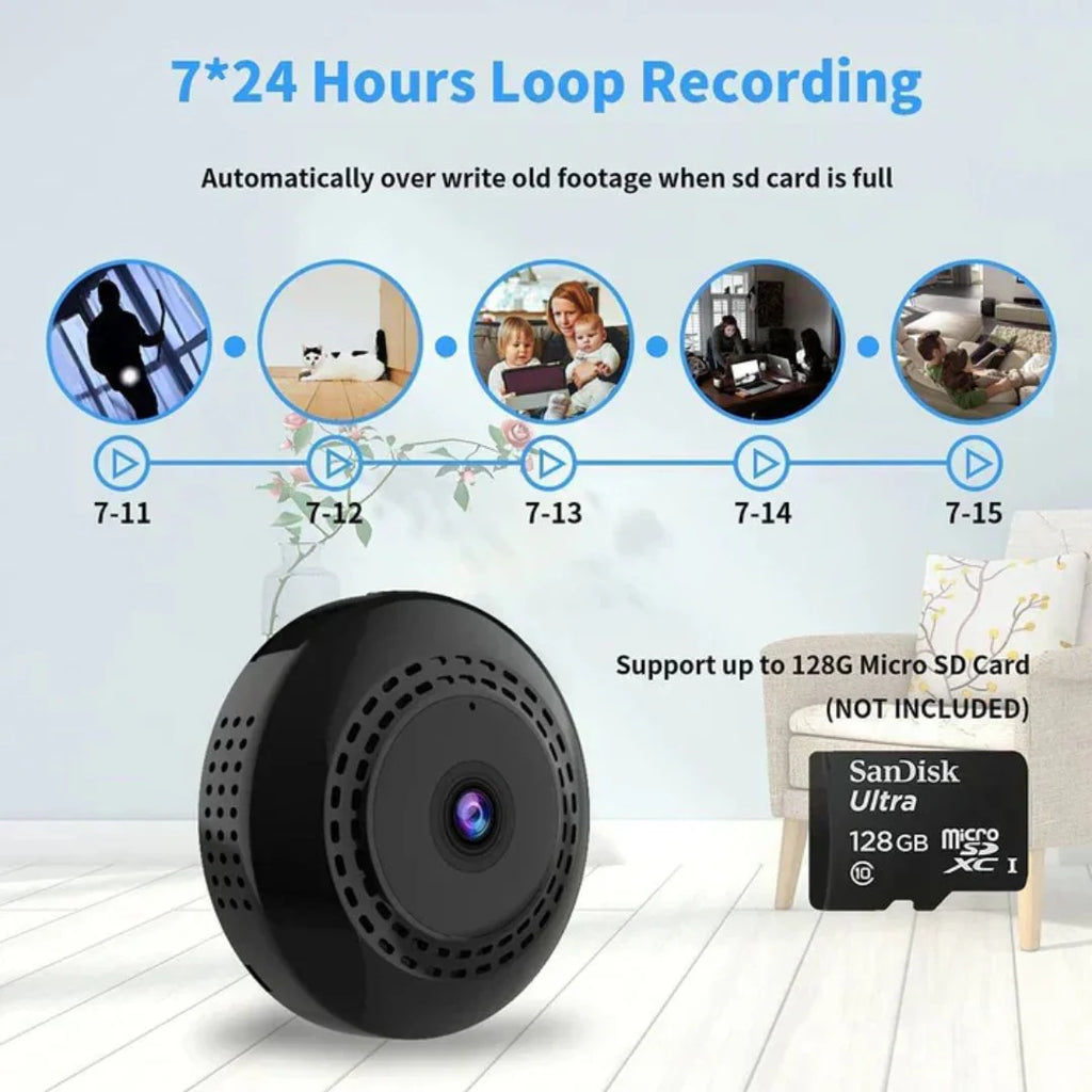 Pack of 2 - HD Magnetic Mini Security Camera