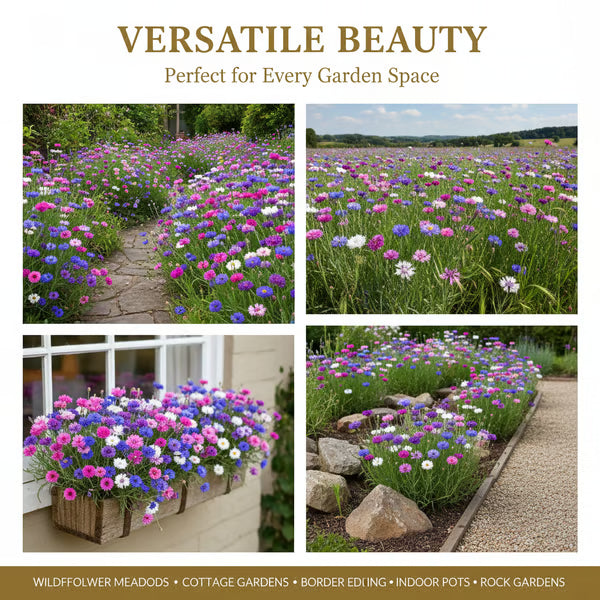 Perennial Mixed Cornflower Seeds - Pack of 500 Seeds