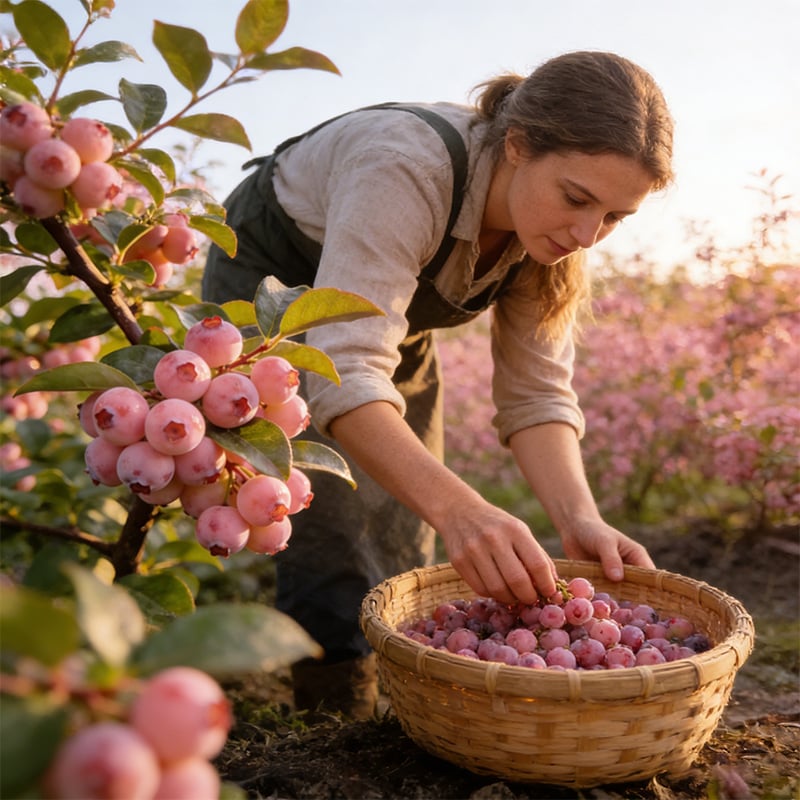 Premium Pink Blueberry Seeds (Pack of 500) – Sweet, Rare & Deliciously Unique