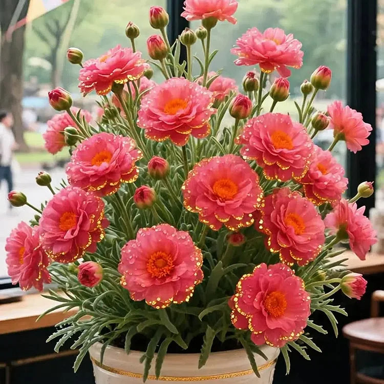 Premium Golden Lace Portulaca Seeds – Bright Double Blooms | Pack of 500
