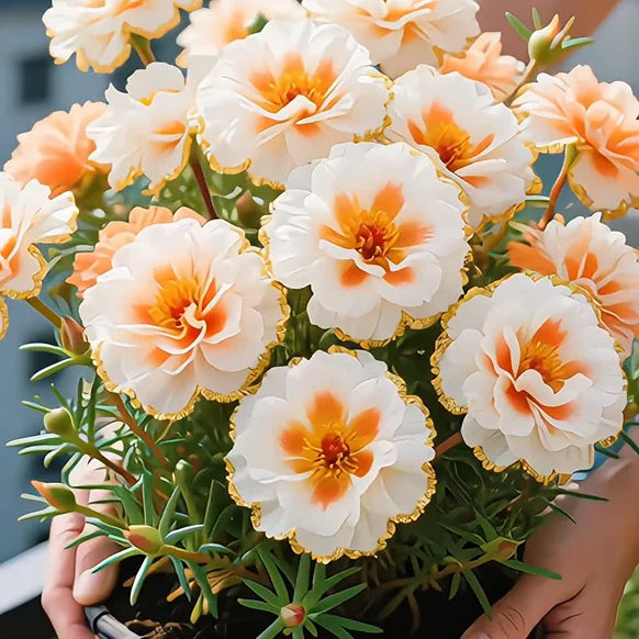 Premium Golden Lace Portulaca Seeds – Bright Double Blooms | Pack of 500