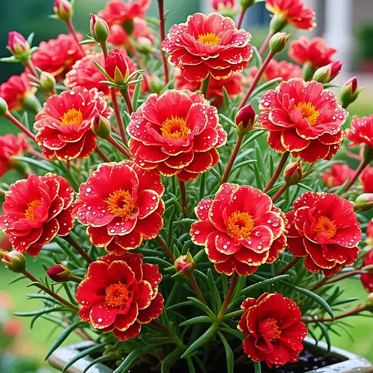 Premium Golden Lace Portulaca Seeds – Bright Double Blooms | Pack of 500