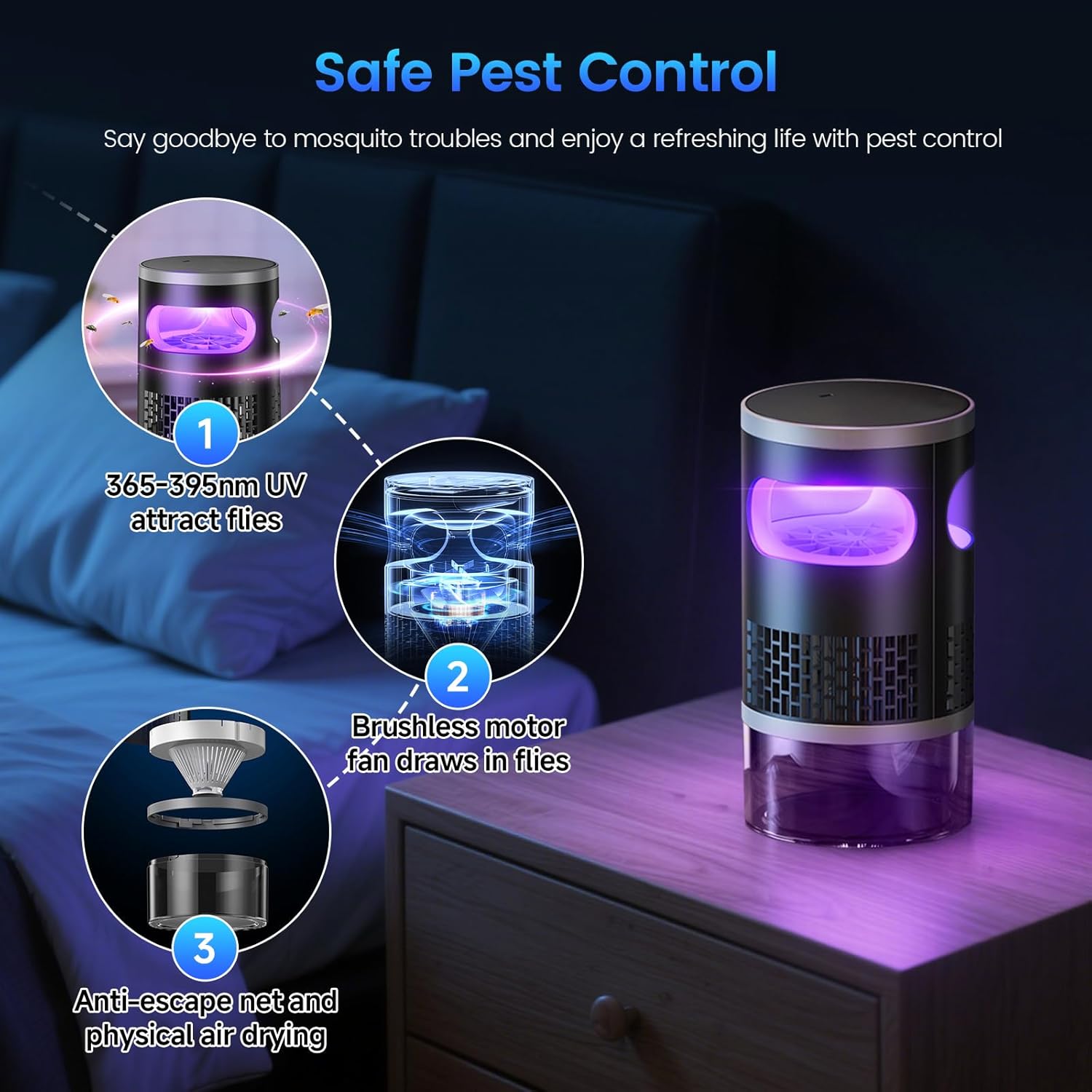 Smart Mosquito Killer Lamp with UV Light