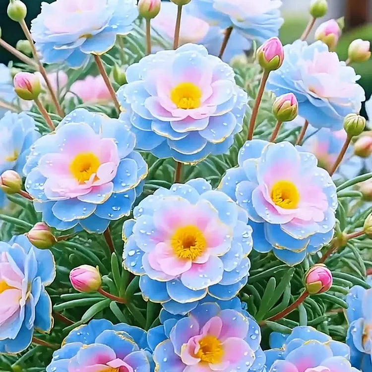 Premium Golden Lace Portulaca Seeds – Bright Double Blooms | Pack of 500
