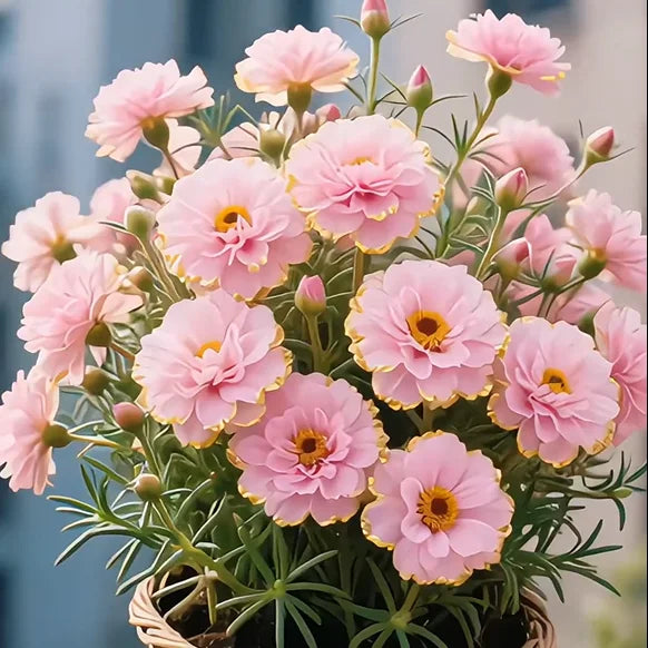 Premium Golden Lace Portulaca Seeds – Bright Double Blooms | Pack of 500