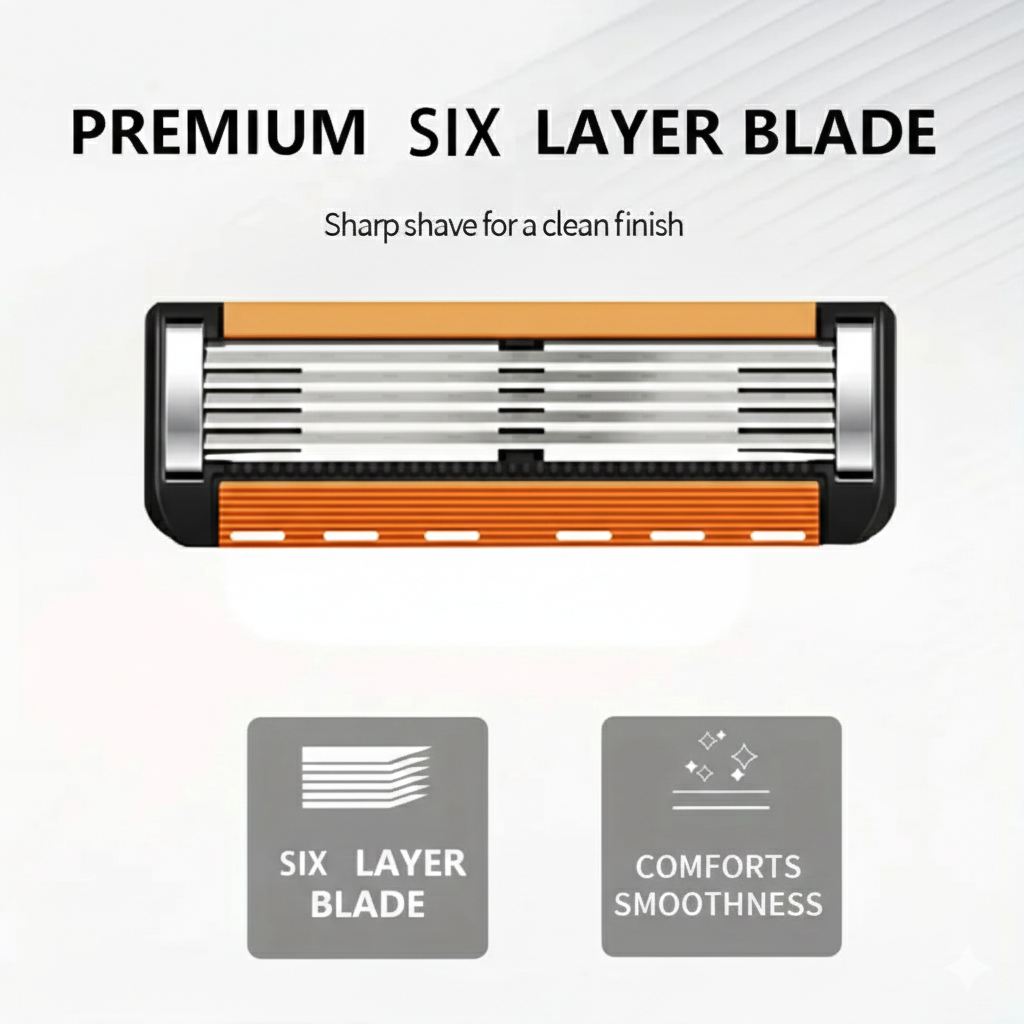Smart Shave Deal – 48 High-Performance Razor Refills + FREE Handle
