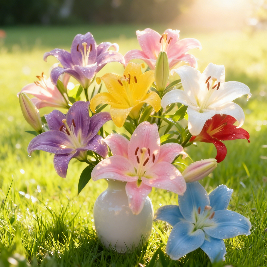 🌺 Premium Perfume Lily Bulbs – Colorful Flowers with a Fresh Sweet Aroma 💐 | Pack of 500