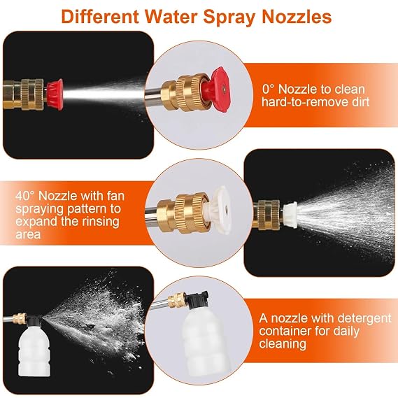 ProClean 48V Cordless Pressure Washer Gun | 6-in-1 High-Pressure Cleaning System