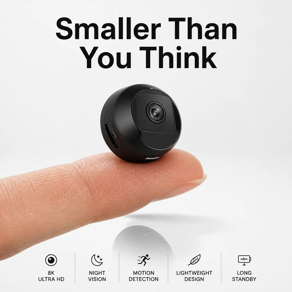 Mini HD WiFi Security Camera – 1080P Wireless Magnetic Cam with Night Vision & Motion Alerts