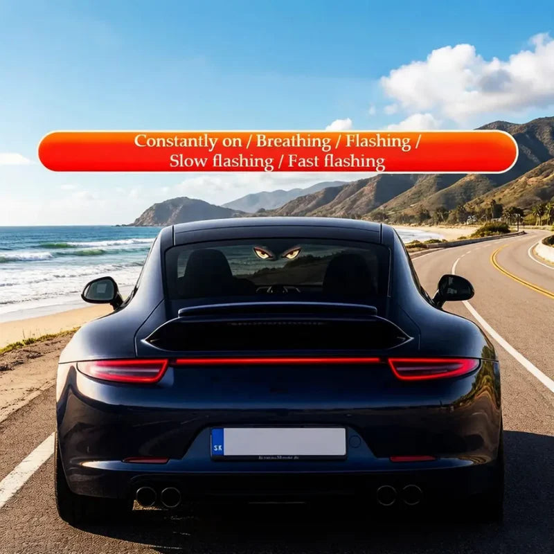 Devil Eye Solar-Powered Rear Window LED Warning Light